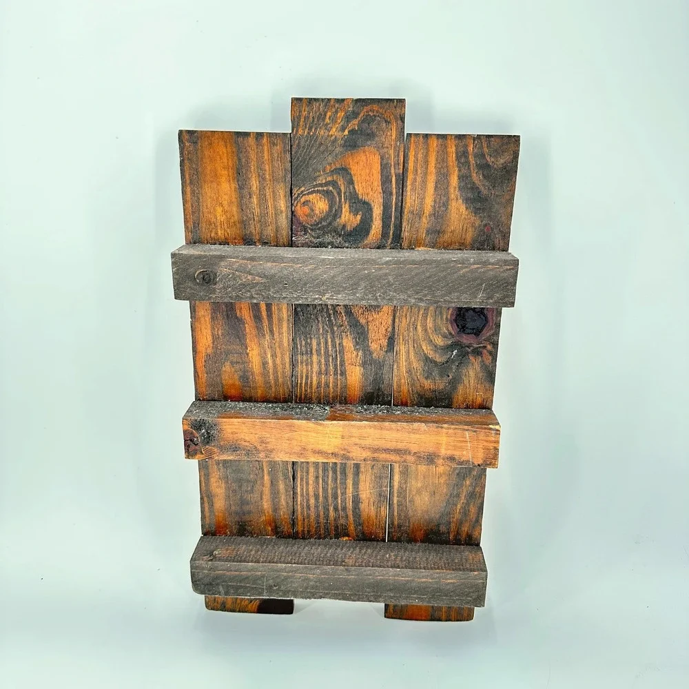 Small Rustic Reclaimed Wood Wall Shelf Farmhouse Decor Cottagecore Display